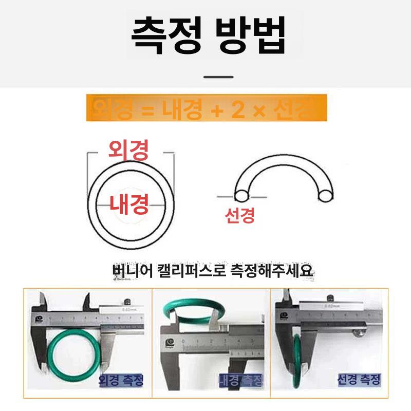 굴삭기 오링박스 중장비 밸브 크레인 고무링 다용도 고무 딩크리안 고무 O링 수리 세트 - 상세 이미지 4