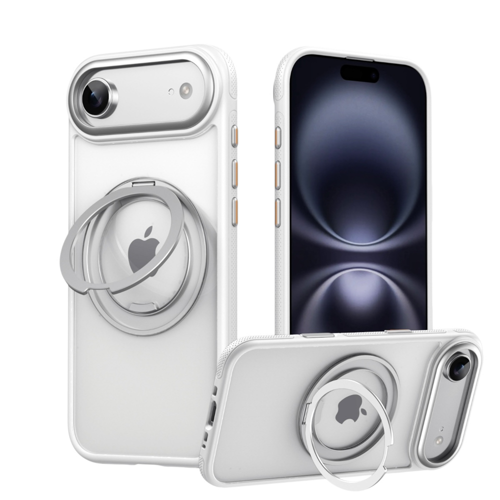 카메라 버튼 맥세이프 핑거링 케이스 화이트, 아이폰 에어