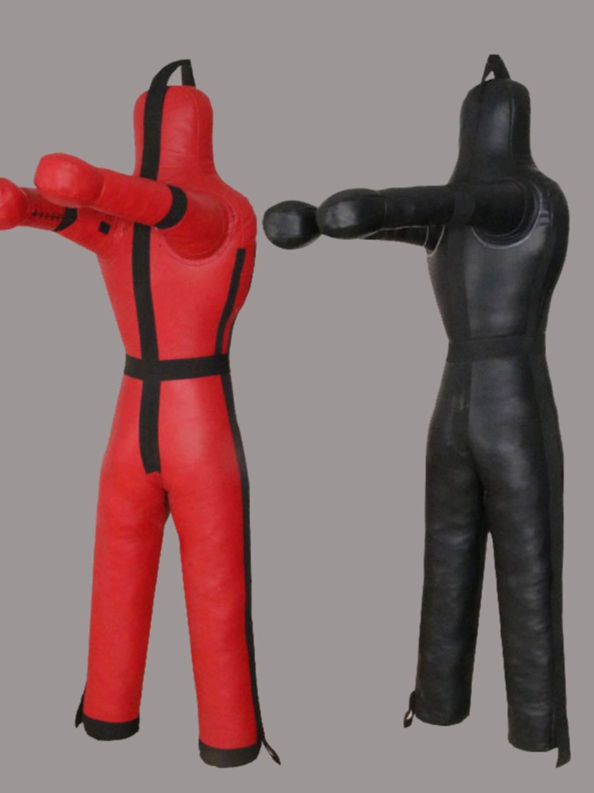주짓수 더미 연습용 방폭 모형 연습 그래플링 마네킹 레드+블랙방폭스페이스가죽속이빈 - 상세 이미지 3