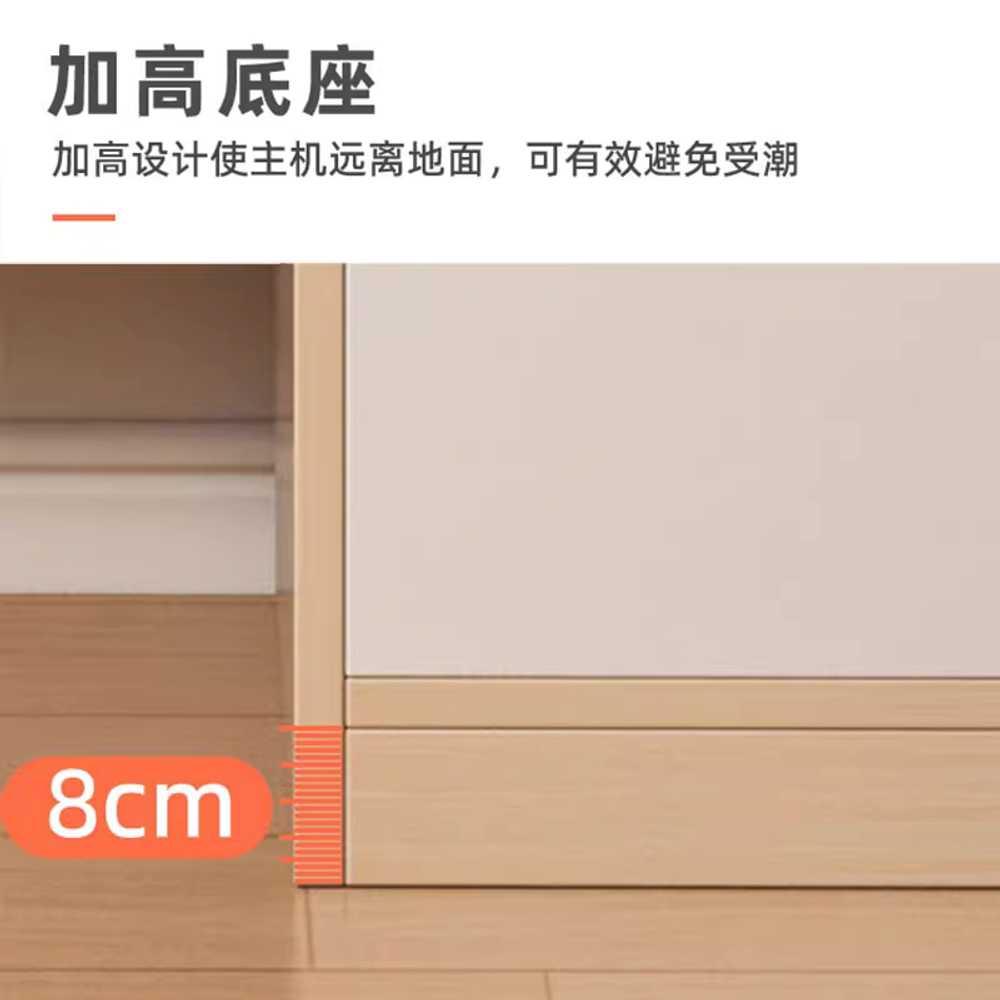 중학생 책상 공부 자취 1인 테이블 원룸 서재책상 체리나무 80cm - 상세 이미지 5