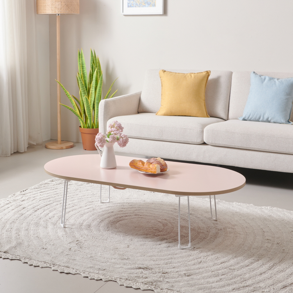 국산 거실 접이식 테이블 간이 식탁 침대 베드 트레이 접는 폴딩 고기 테이블