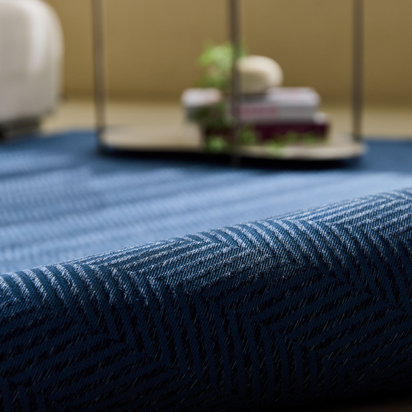 네추럴 방수러그 사이잘룩 대형 거실 식탁 카페트 헤링본 네이비, 사각형 200x300