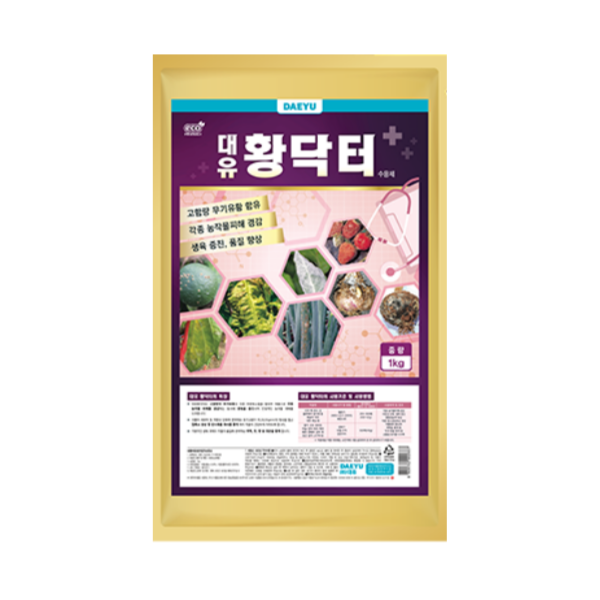 대유 황닥터 입제 수용제 고함량 무기유황 비료 식물영양제 1kg, 1개입 - 상품 이미지