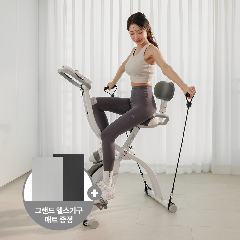 멜킨 실내자전거 폴민 듀오 사이클 접이식 가정용 헬스 등받이 홈트 재활 바이크 운동 기구