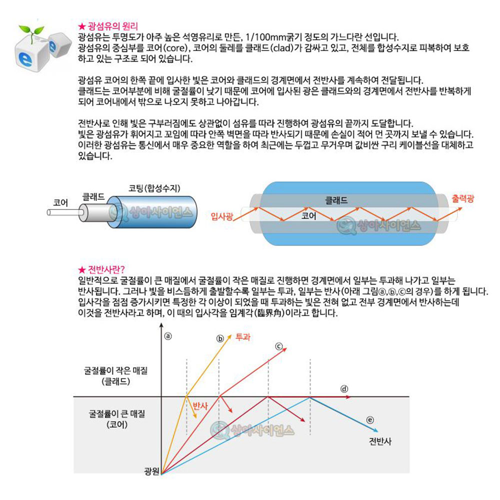 크리스탈 광섬유램프 만들기 5인세트 LED 조명등 램프 원리 투명도 석영유리 전반사 - 상세 이미지 3