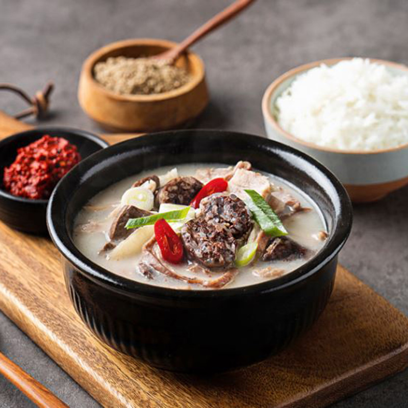 [타임쿡] 진한 육수에 건더기가 듬뿍 순대국 650g 전통 시장 피순대 - 상세 이미지 5