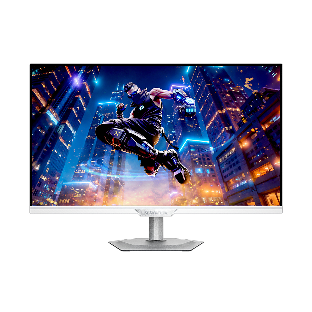 GIGABYTE M27UP ICE 4K UHD 160Hz 화이트 게이밍모니터 듀얼모드 HDR 광시야각 KVM 내장스피커 68~69cm(27인치) - 상품 이미지