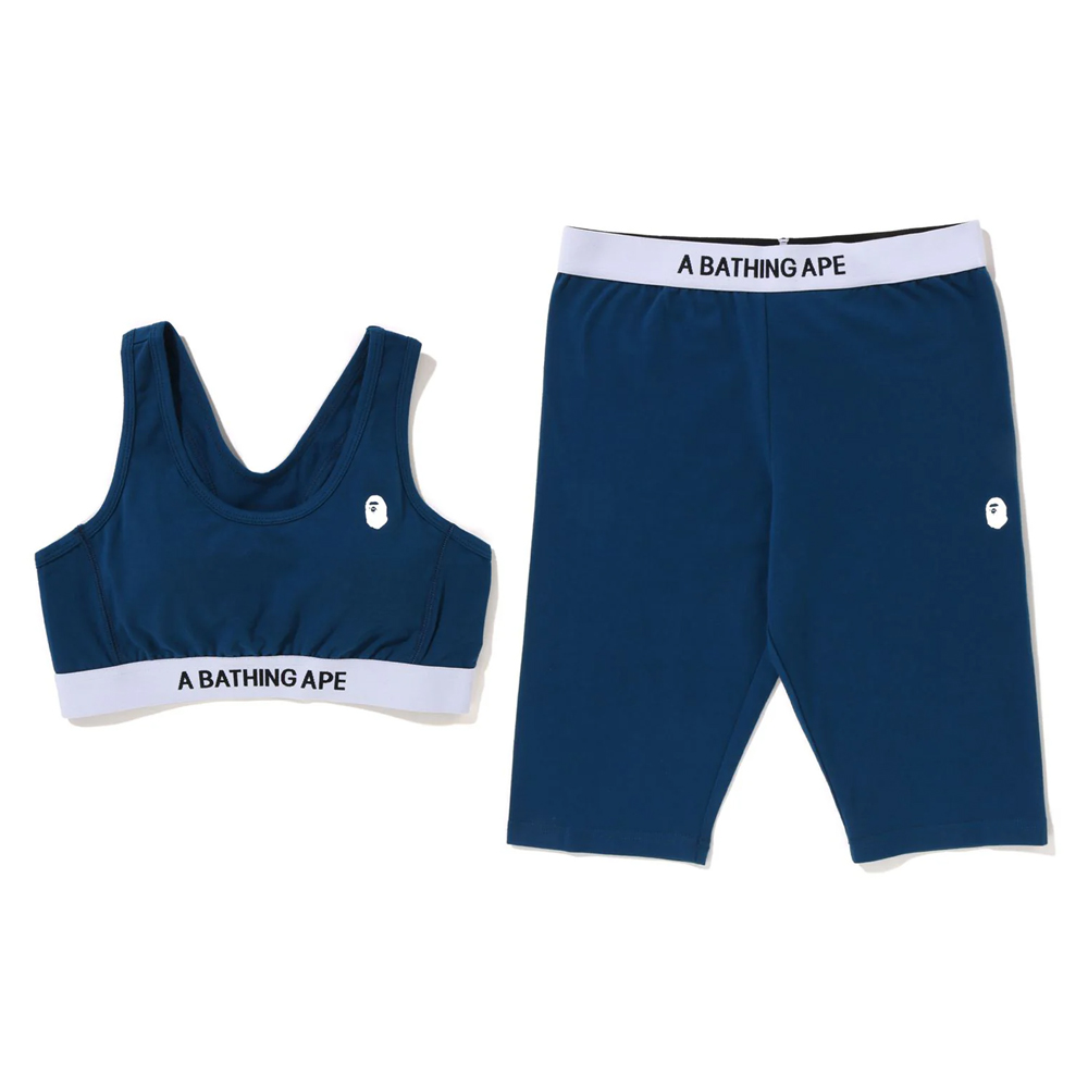 베이프 우먼즈 스포츠 브라 쇼츠 세트 A BATHING APE SPORT BRA BIKER SHORTS SET 1I80-283-003 - 메인 이미지
