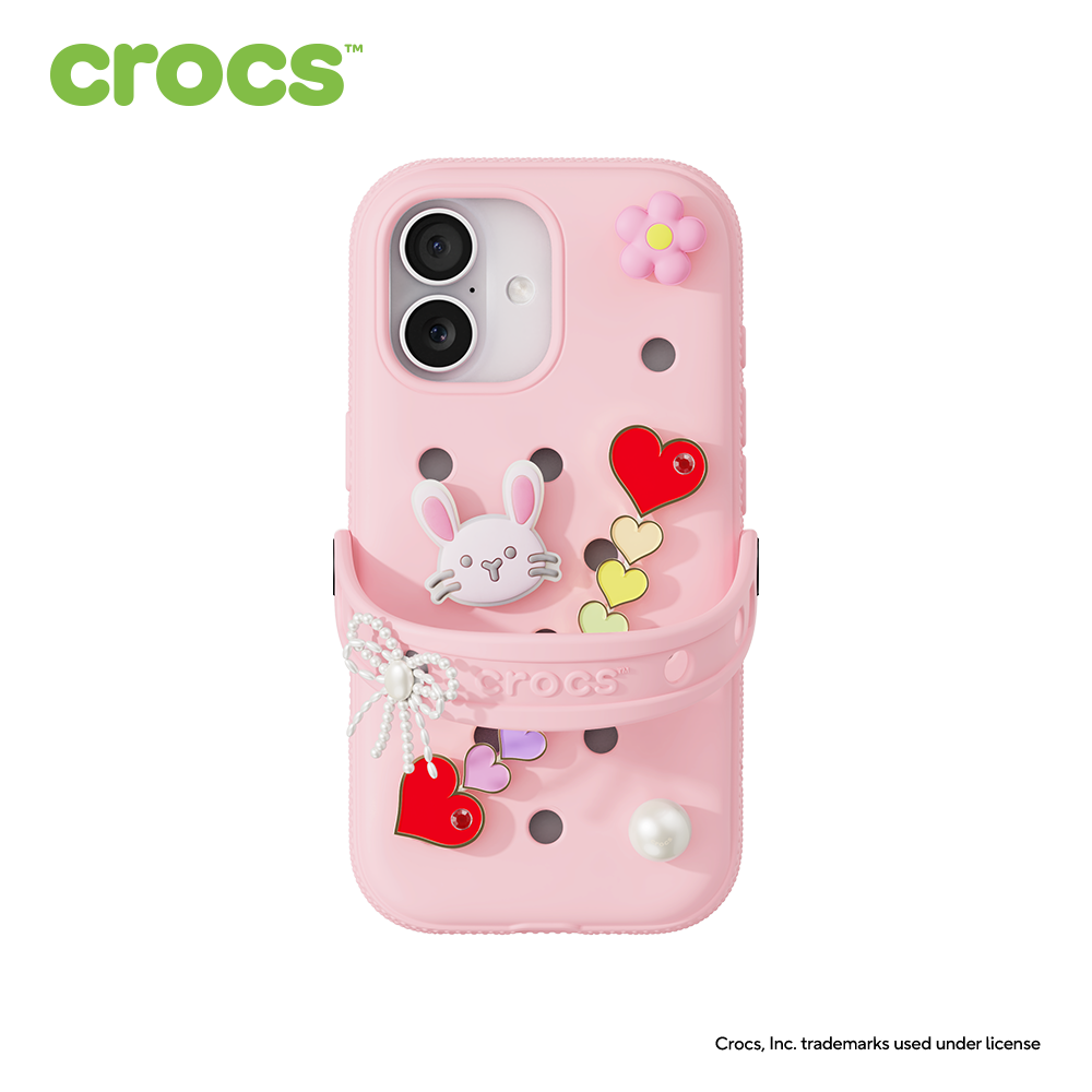 크록스 핸드폰 케이스 for iPhone Series 핑크 밀크, 아이폰17 - 상품 이미지
