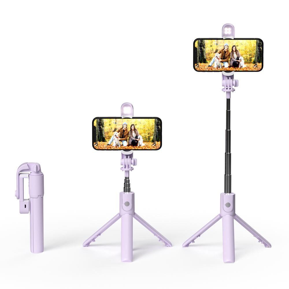 이어맥 화이트플래닛 LED 라이트 블루투스 삼각대 셀카봉 이미지 6