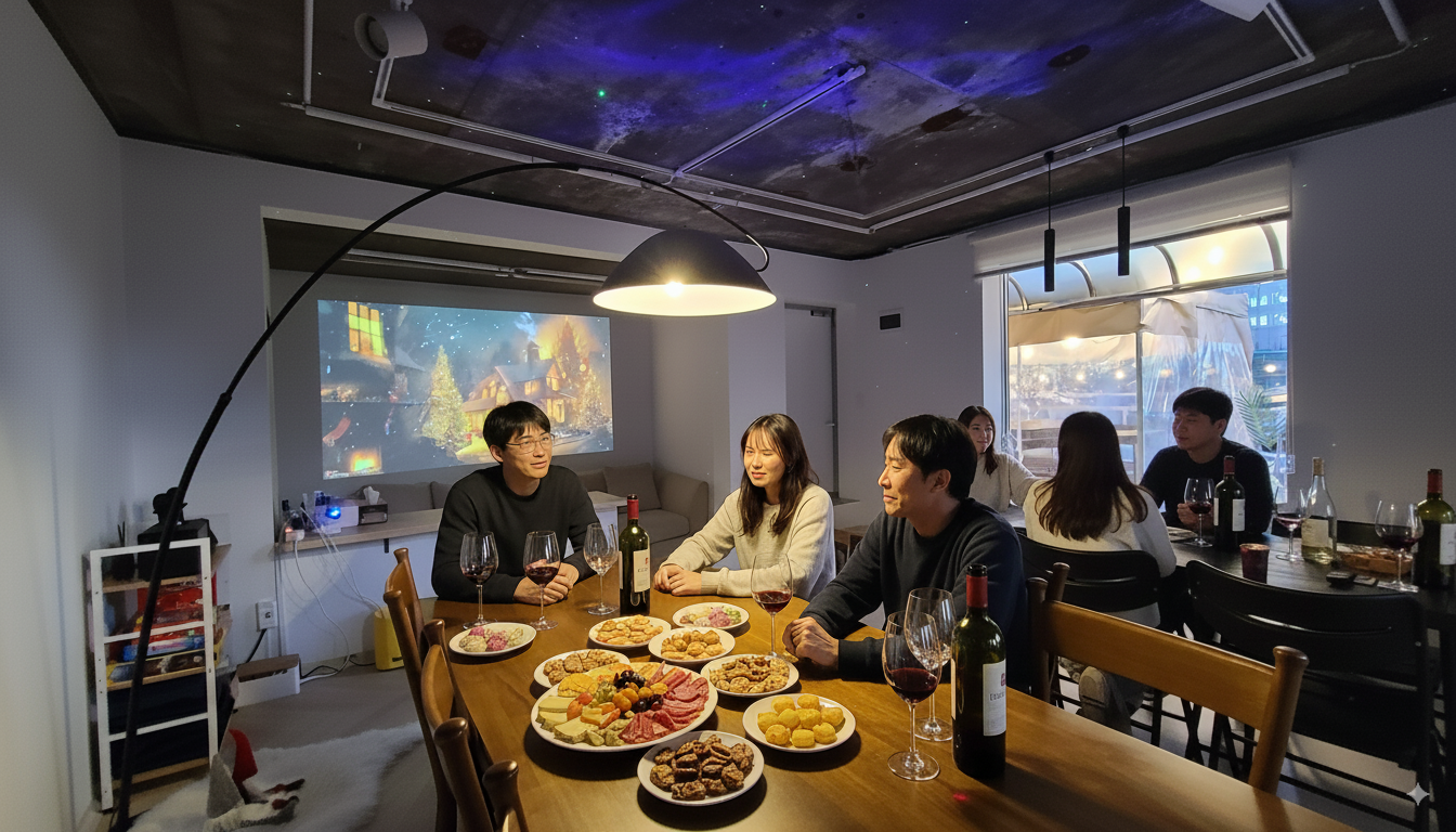 크리스마스 연말 서울 을지로 홍대 바베큐 루프탑 파티룸 송년회 단체 대관 노래방 잠실 강남 - 상세 이미지 3