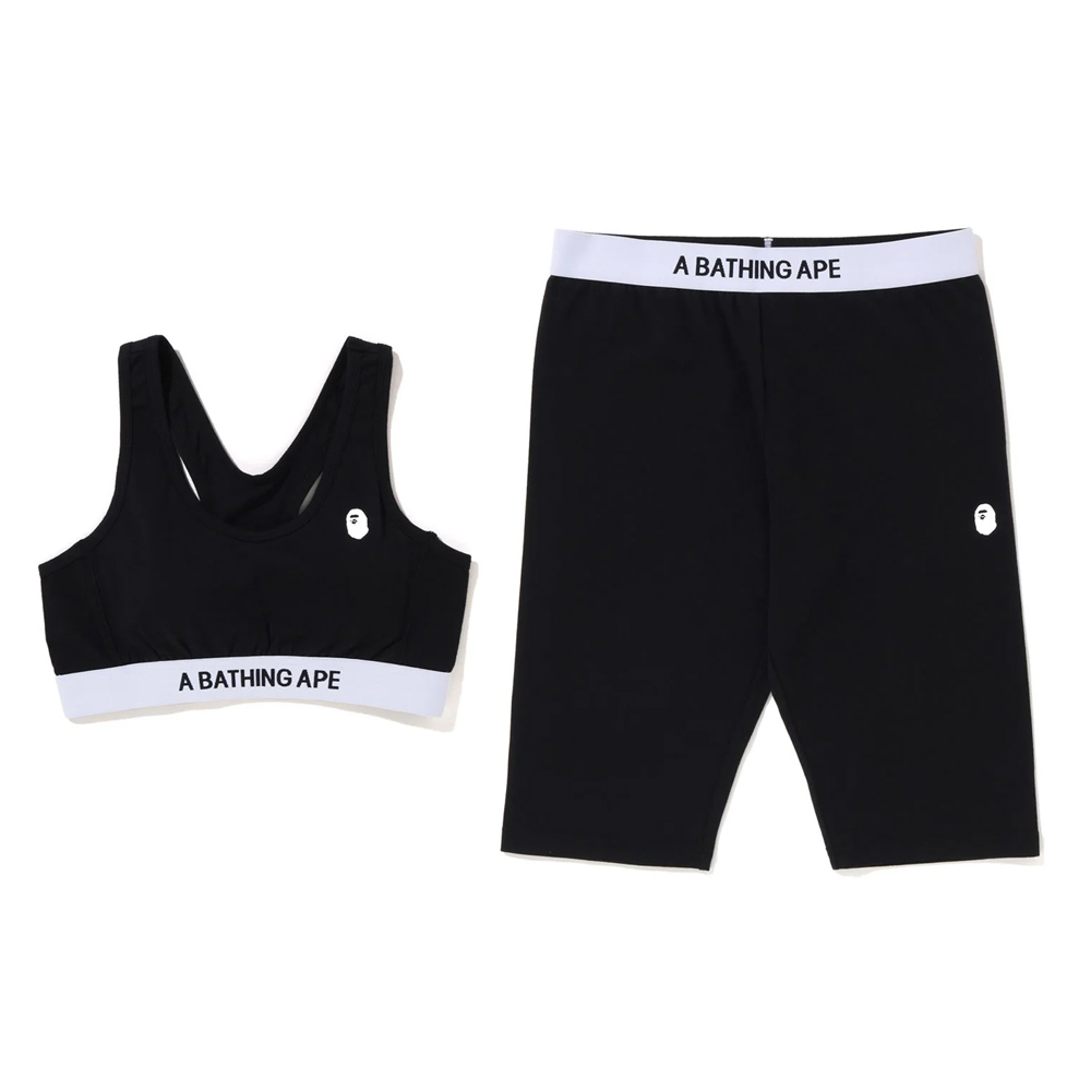 베이프 우먼즈 스포츠 브라 쇼츠 세트 A BATHING APE SPORT BRA BIKER SHORTS SET 1I80-283-003 - 상세 이미지 3