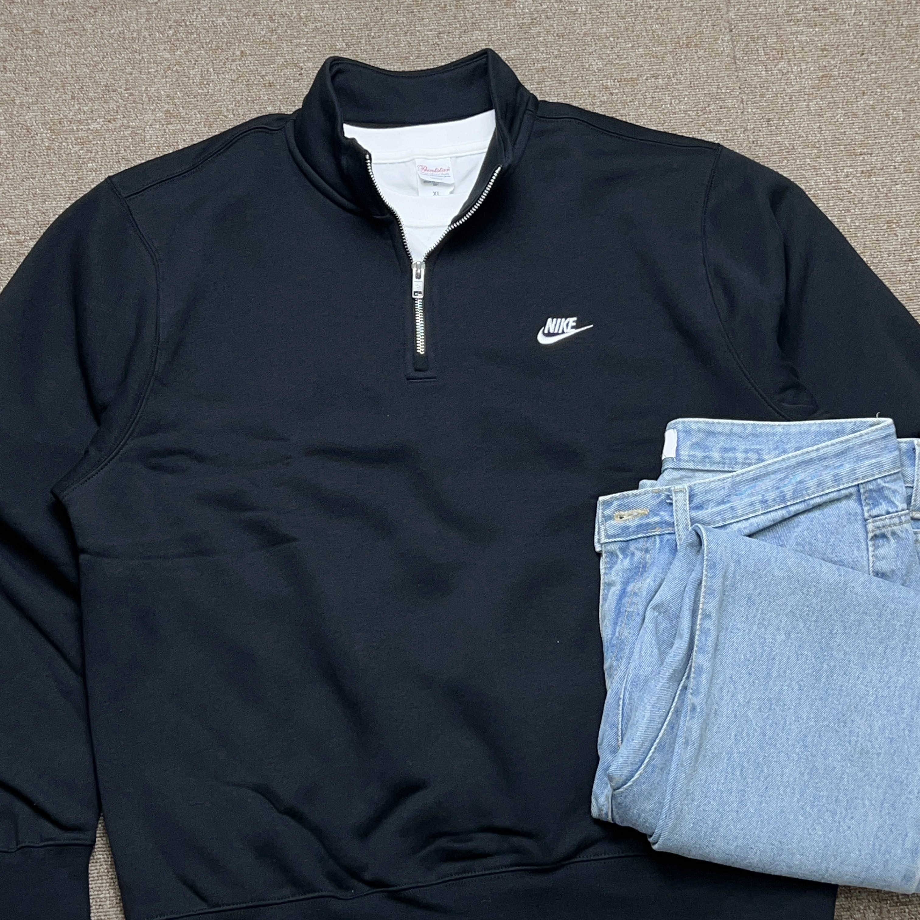 나이키 반집업 맨투맨 긴팔 하프집업 플리스 기모 - 상세 이미지 3