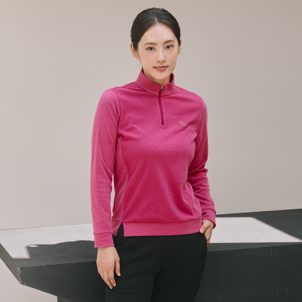 [PWX][A]Q325-3251-53 여성 기본형 집업티셔츠 - 상품 이미지