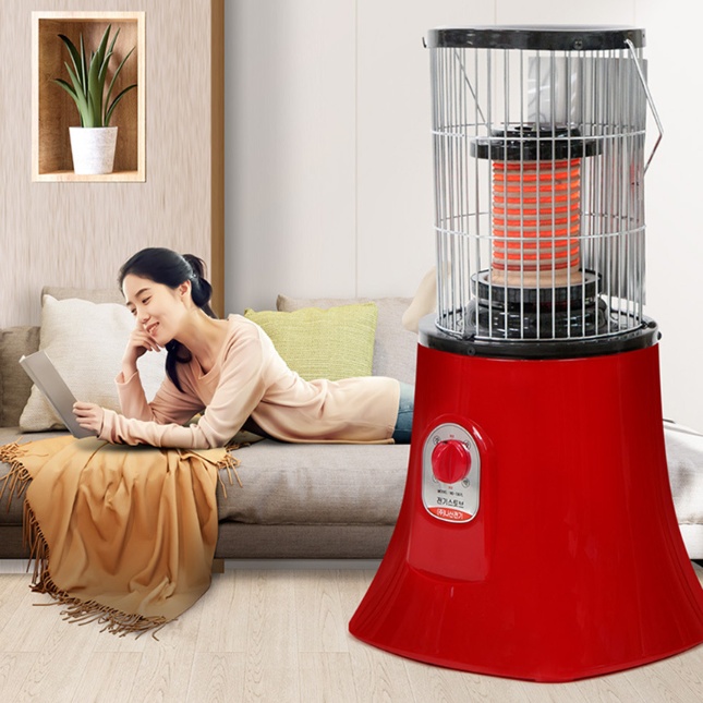 원통형전기난로 가정용전기히터 거실 사무실 원적외선 사방난로