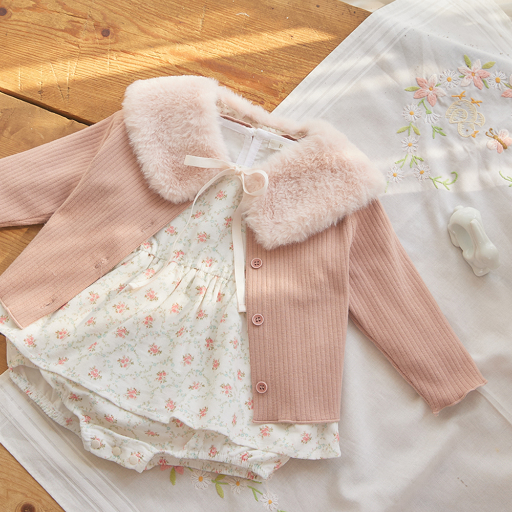 빌리 그레이븐 코듀로이 치마바디수트-핑크 (6m~18m) - 상세 이미지 4