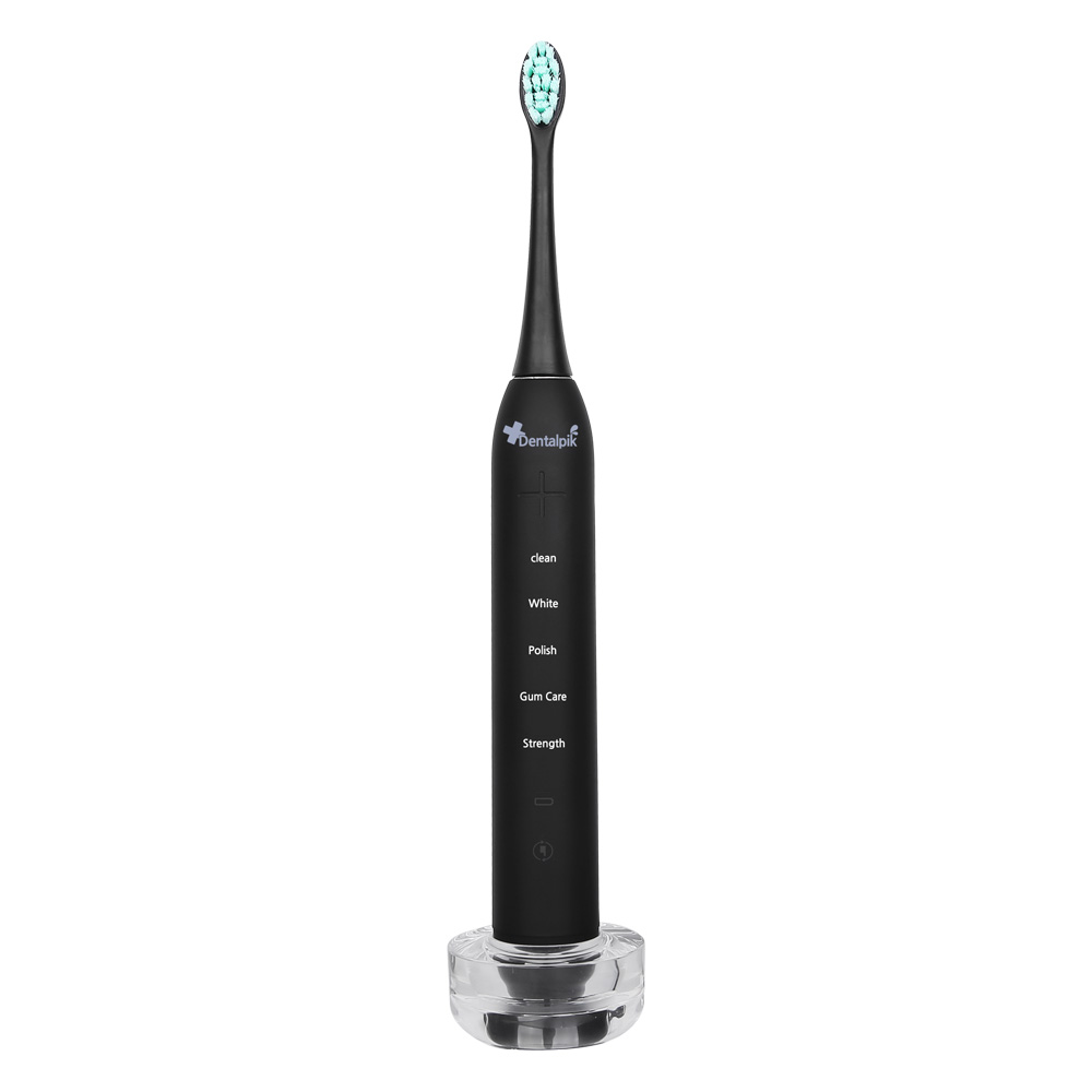 덴탈픽 음파 전동칫솔 DP-9001B 블랙 초보자용 무선 자동 스마트 미세모 진동 칫솔 - 상세 이미지 4