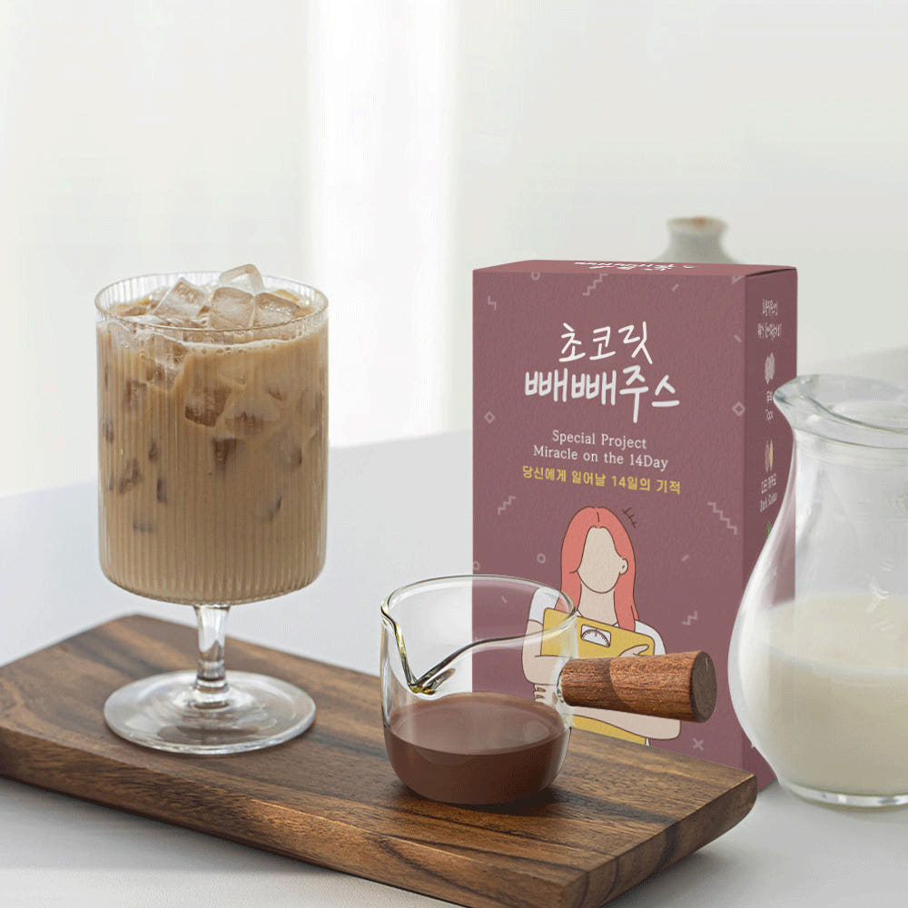 팁스헬시 원조 빼빼주스 클렌즈 초콜릿 14포, 3개 - 상세 이미지 4