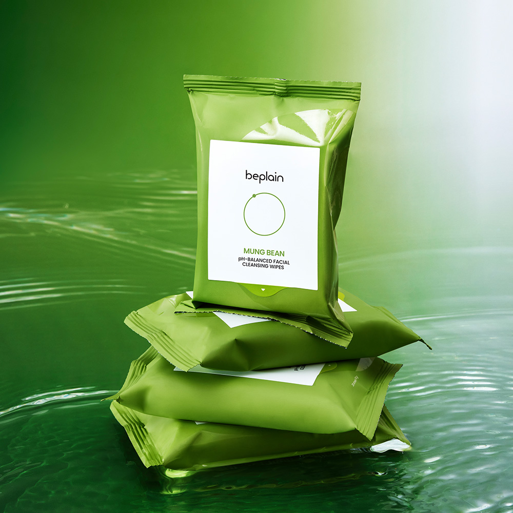 [총80매] 비플레인 녹두 약산성 클렌징 티슈 20매, 4개 - 상품 이미지