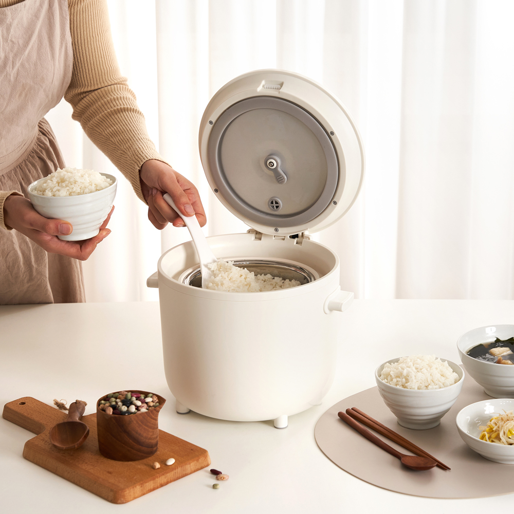 단미 저당밥솥 저칼로리 혈당관리 미니 전기밥솥(화이트)