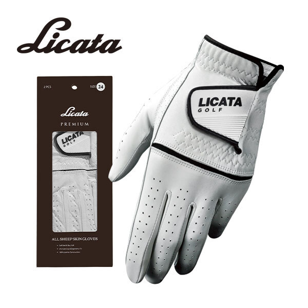 2장1세트/리카타 프리미엄 올양피 남성 여성 골프장갑 GGMS91051FR 남자 여자 장갑