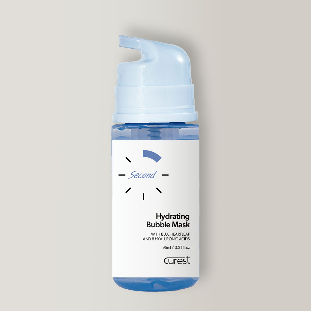 [3종셋트] 큐어레스트 10초 광채 버블 마스크팩 95ml 광채 버블팩 보습/안색 /볼륨 이미지 7