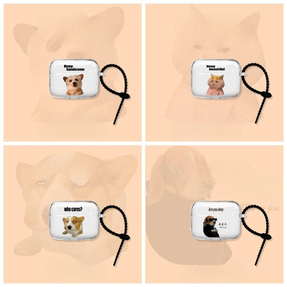 갤럭시 버즈3 프로 케이스 강아지 고양이 투명 실리콘 커버 이미지 6