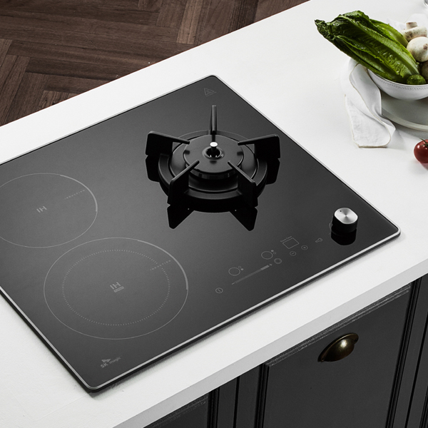 3구 하이브리드 인덕션 전기 가스 쿡탑 레인지 GRABI322H