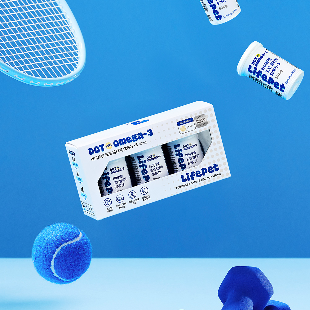 [슈퍼적립] 라이프펫 오메가3 강아지 영양제 50mg 초소형 고순도80% 인지기능 관절+심장+피부+피모, 180캡슐, 1개 이미지 6