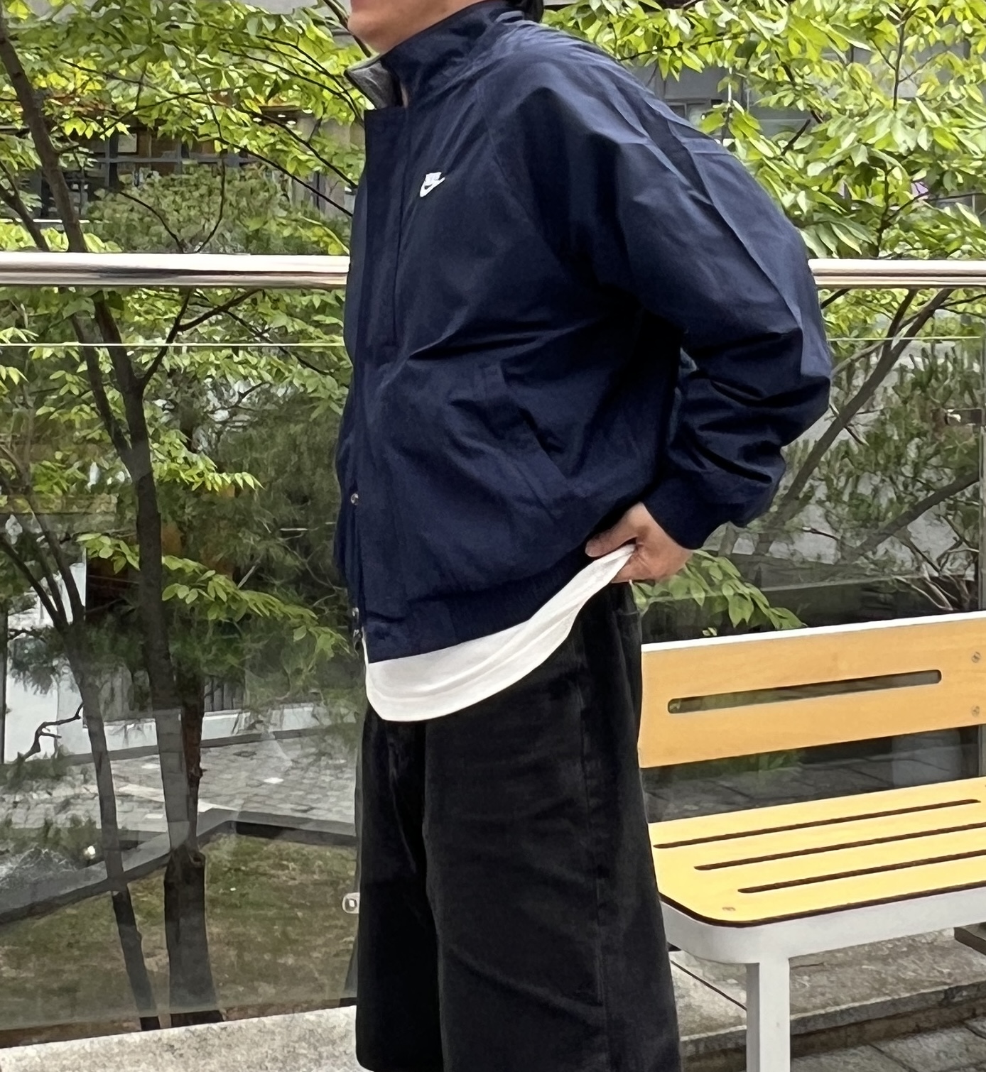 나이키 클럽 퓨추라 우븐 플리스 스탠드카라 기모 자켓 이미지 7