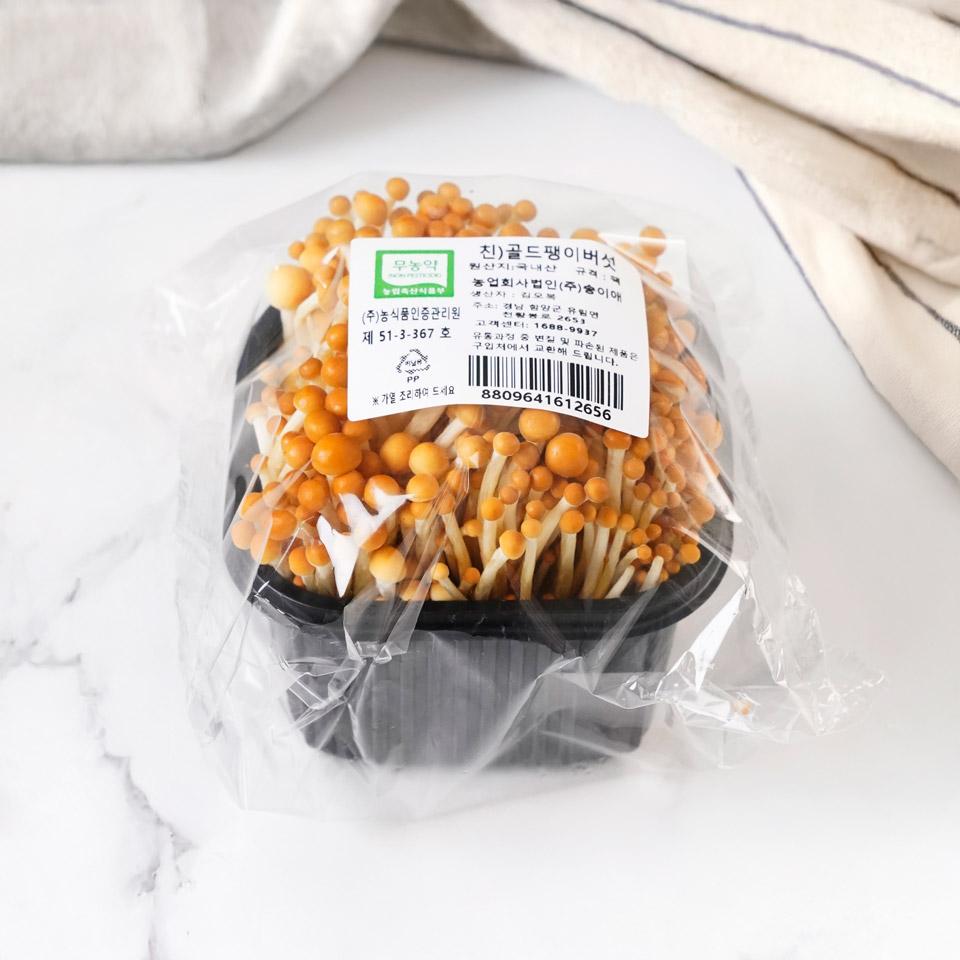 메가마트 친환경 골드팽이버섯 200g/팩 - 상품 이미지