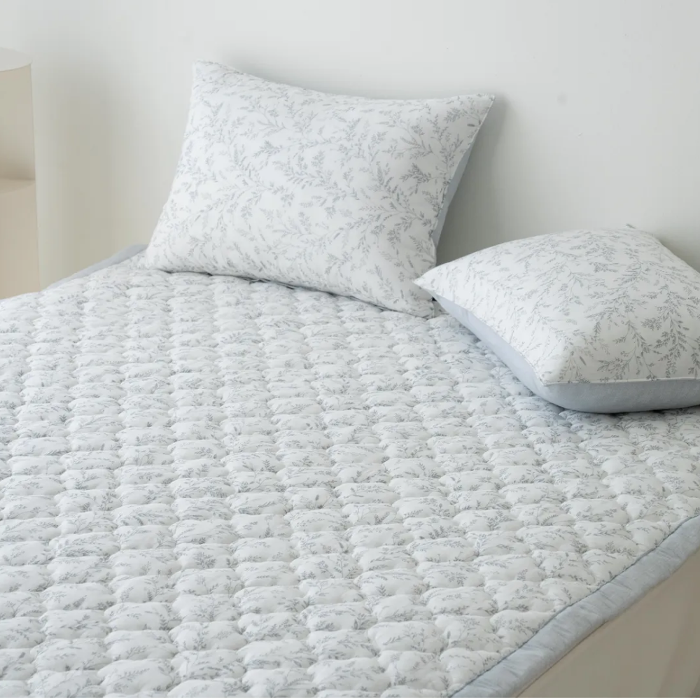 모달 고정밴드 알러지케어 밴드형 누빔 매트리스 모달 이브자리 침대 패드 SS