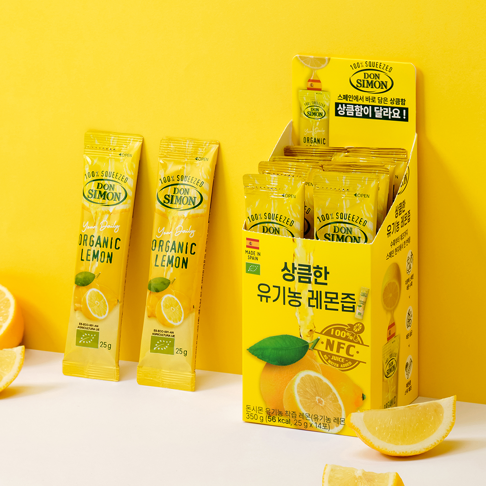 돈시몬 유기농 레몬즙 100% NFC 원액 스틱 25g 14포, 6개 이미지 4