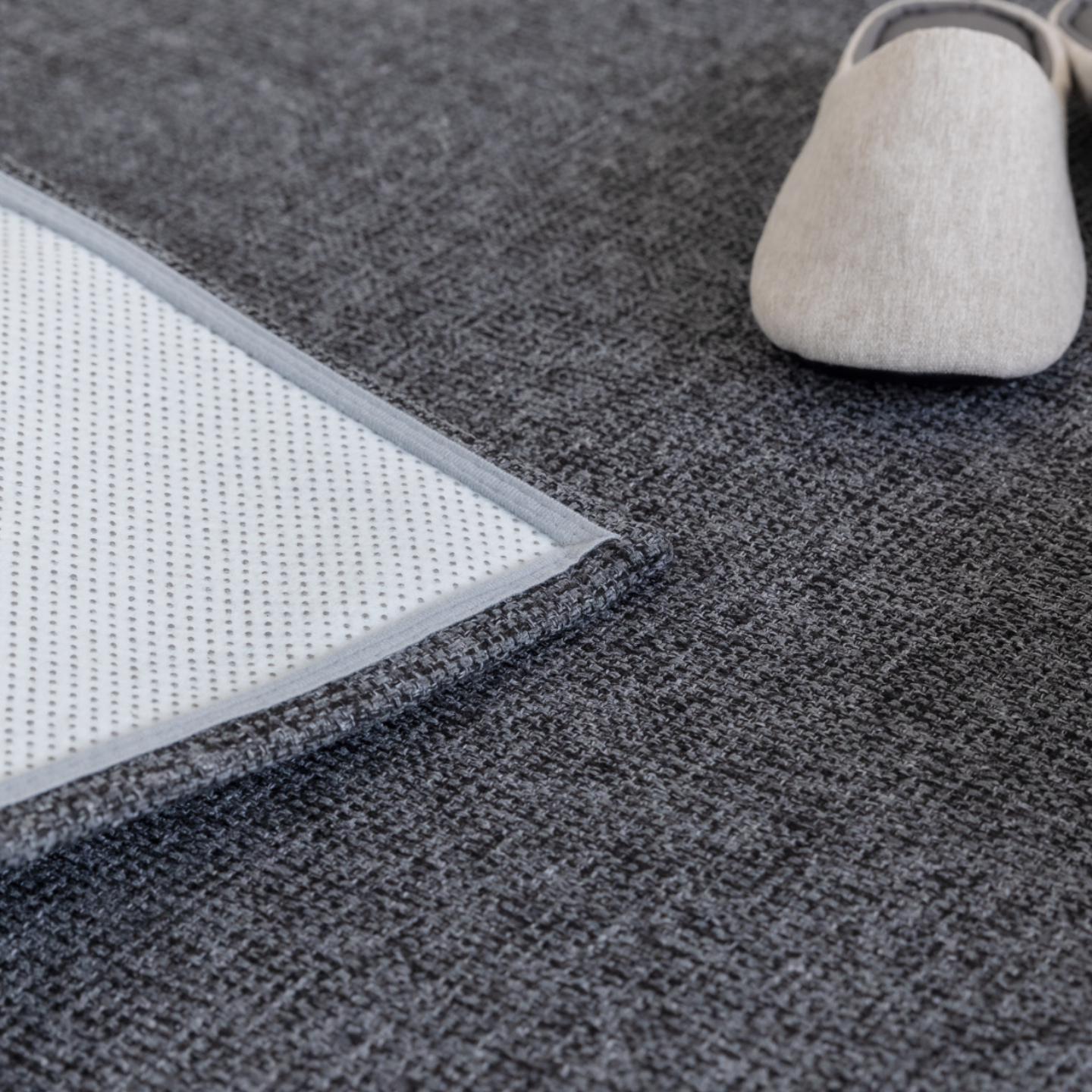 네추럴 방수러그 사이잘룩 대형 거실 식탁 카페트 차콜그레이, 사각형 200x300