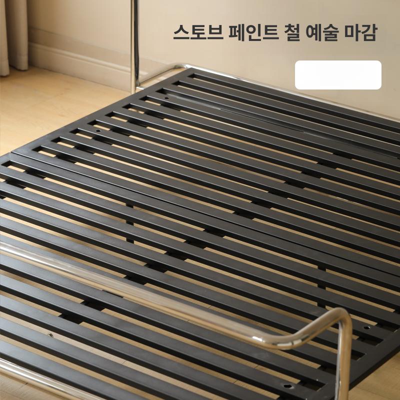 철제침대프레임 모던 메탈 침대프레임 스텐 심플 미러폴리싱스테인리스스틸철제아트패널 1200mmx2000mm - 상세 이미지 4