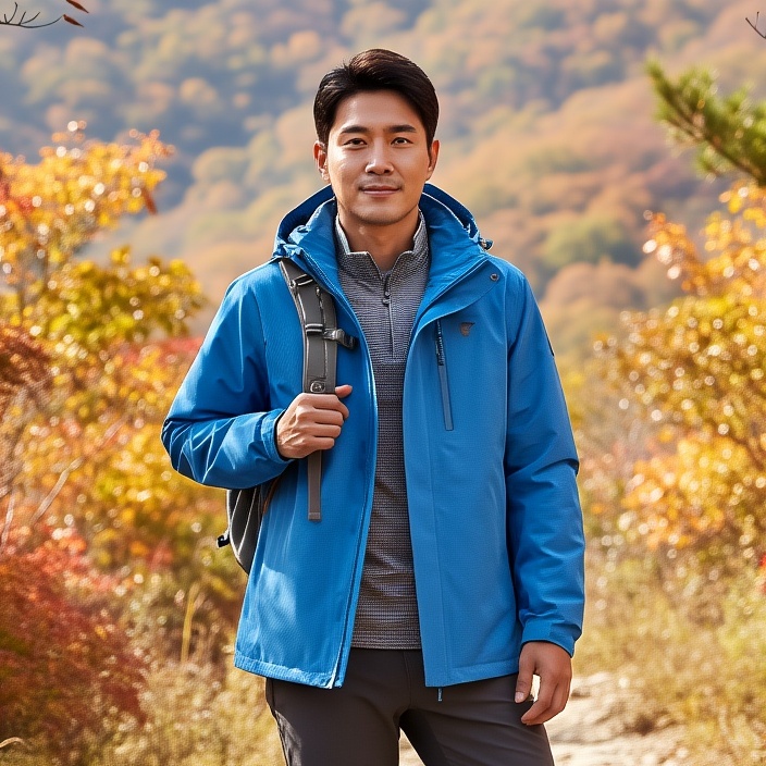 네파 남성 전문산행 2레이어 아웃도어 고어텍스 바람막이 자켓 - 메인 이미지