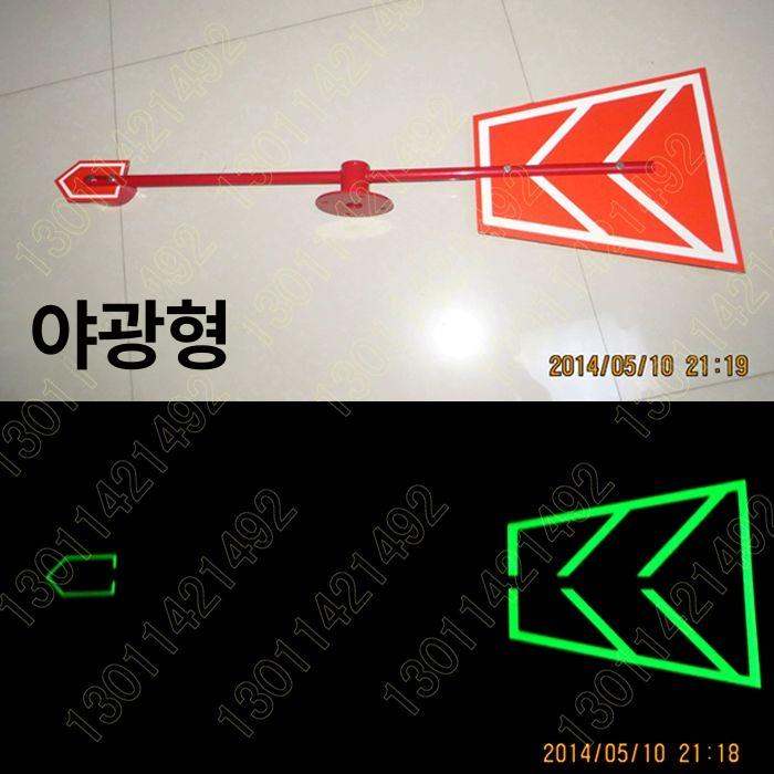 대형 풍향계 풍력 측정기 정원 야외 철제 레드 반사+야광 스테인리스 65cm - 상세 이미지 5