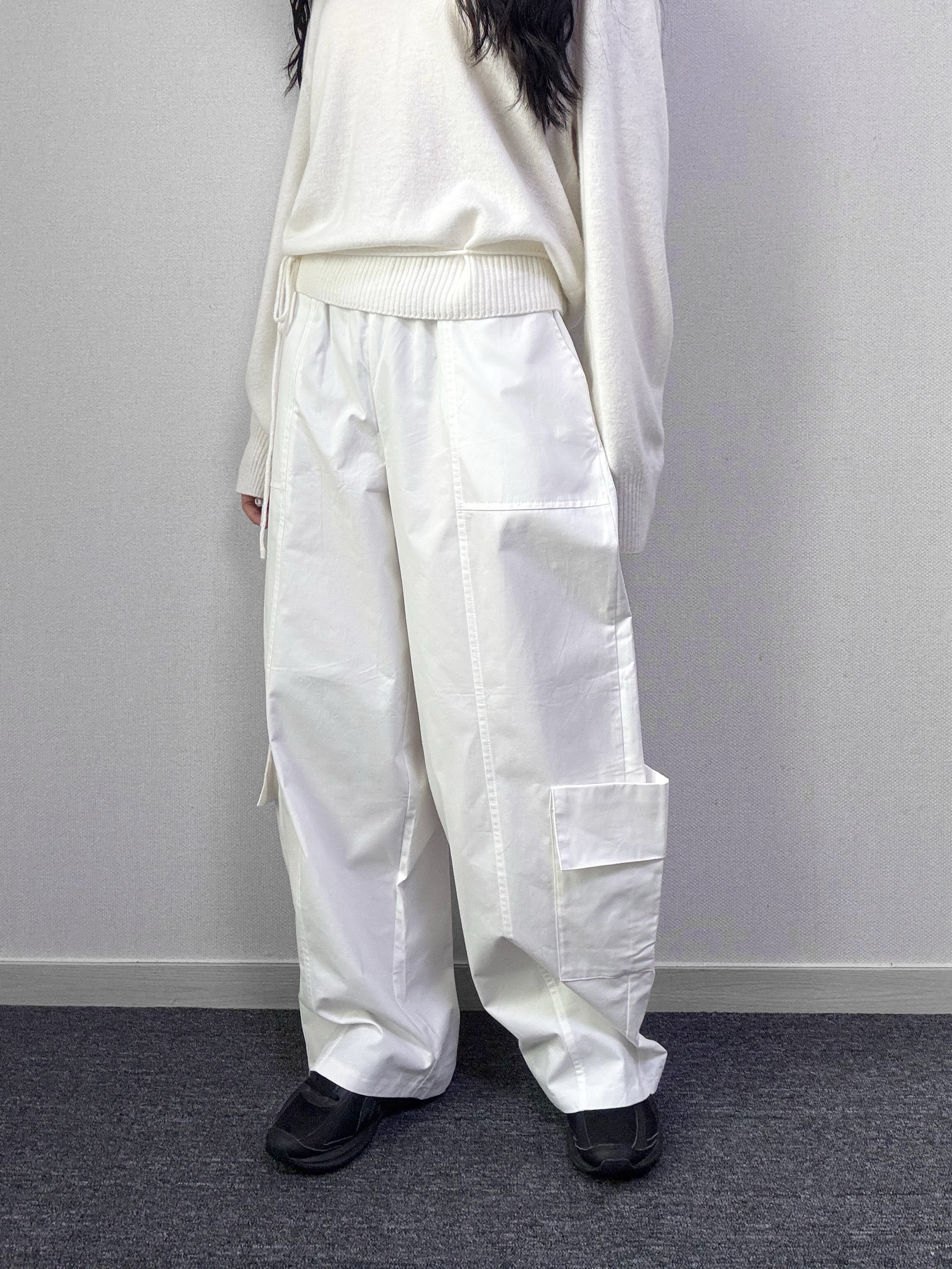 폴업 카고 와이드 밴딩 팬츠 [5Color] - 상세 이미지 2