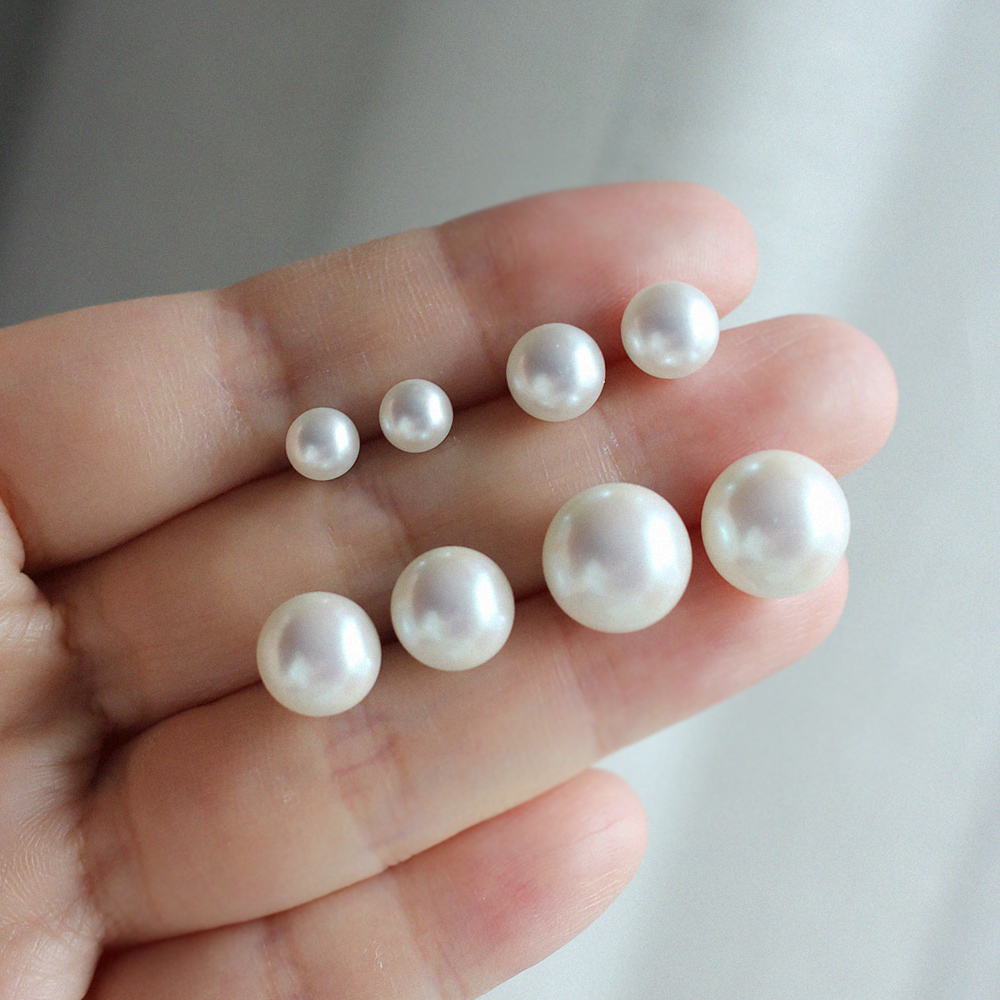 핵진주 귀걸이 6mm 12mm 국산 엑스트라 파인 펄 이어링 - 상세 이미지 3