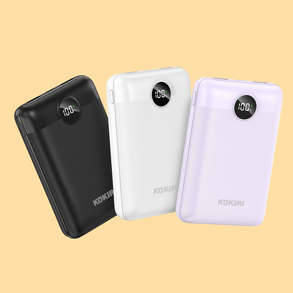 코끼리 20000mAh 보조배터리 미니 슬림 대용량 고속 동시충전 C타입 LCD 잔량표시