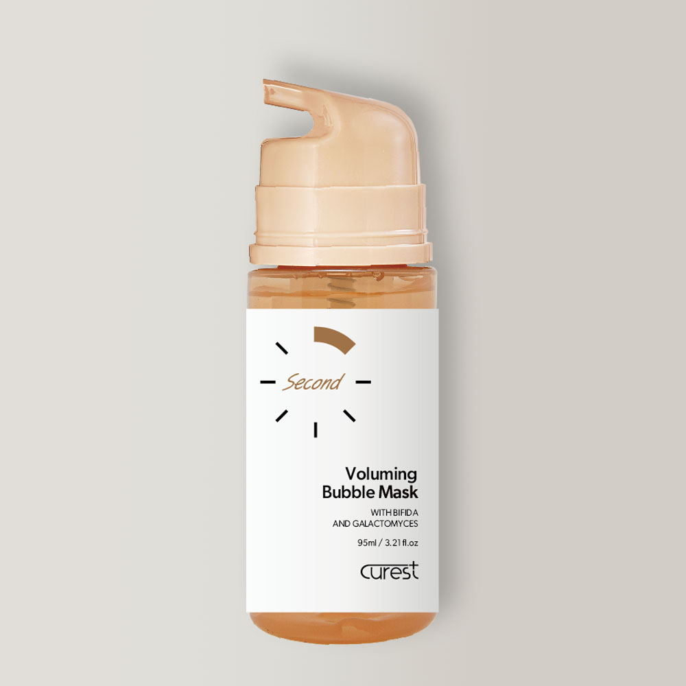 [3종셋트] 큐어레스트 10초 광채 버블 마스크팩 95ml 광채 버블팩 보습/안색 /볼륨 이미지 6