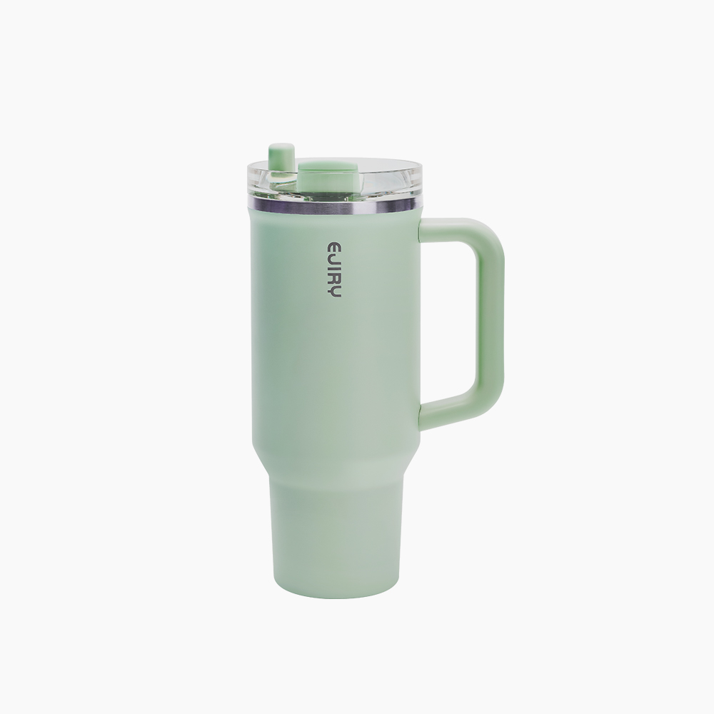 에지리 볼트 빨대 텀블러 (세척솔 포함) 900ml, 그린, 1개 - 메인 이미지