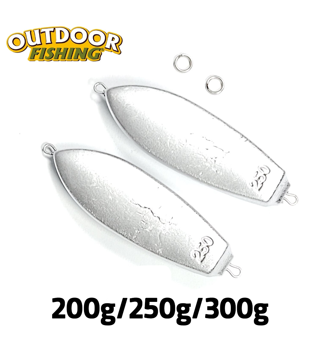 대구라바 인치쿠 헤드 크롬 200g -2pcs / 250g 300g 스프릿트링 포함 - 상품 이미지