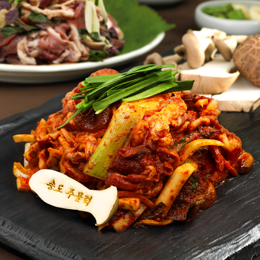 송도주물럭 오리주물럭 1+1 오리불고기 국내산 무항생제 캠핑 밀키트 700g, 1개 - 상세 이미지 5