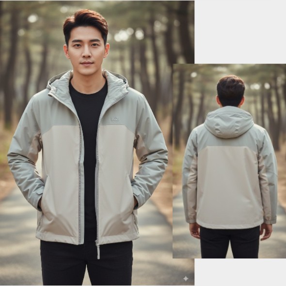 K2 남성 가을 2L완벽한 방수 투습성 투톤컬러 등산 바람막이 자켓 - 상품 이미지