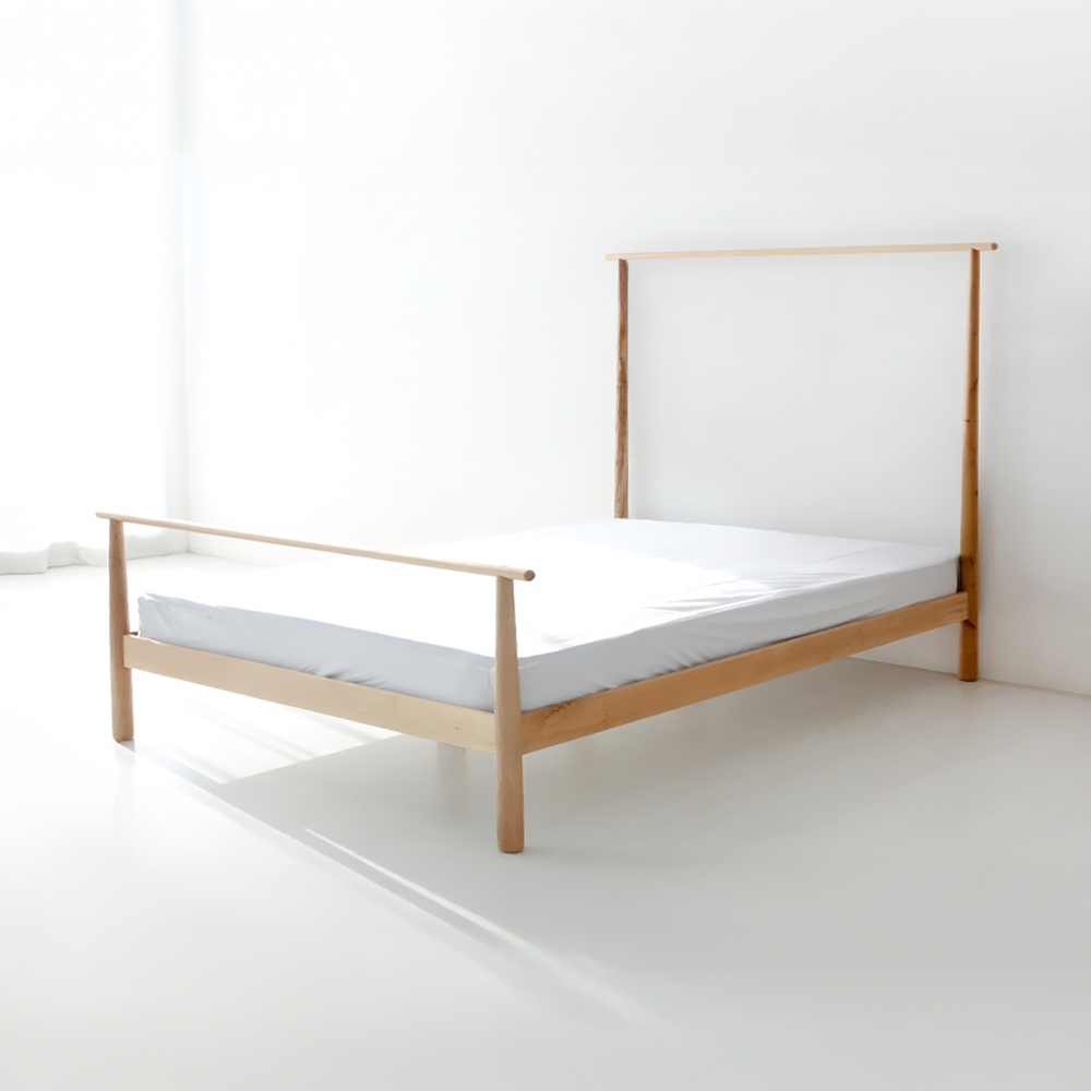 [매트리스패키지] VIENA 원목침대 퀸 150200 자작나무