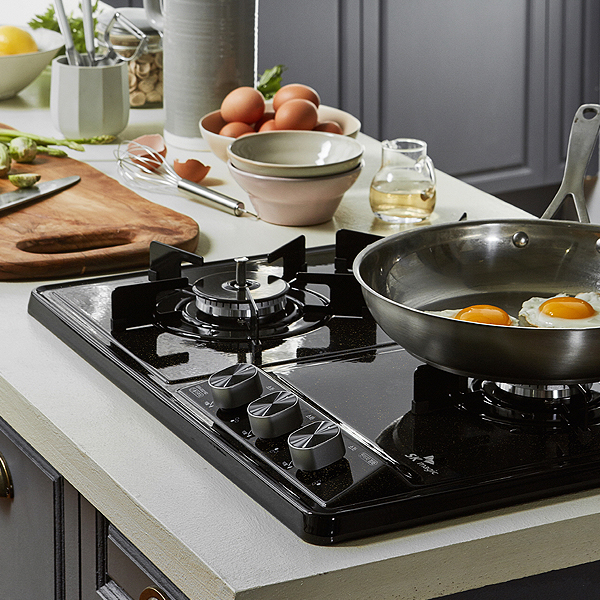 3구 빌트인 가스쿡탑레인지 GRAB3218D 560x430-440 블랙펄 LNG