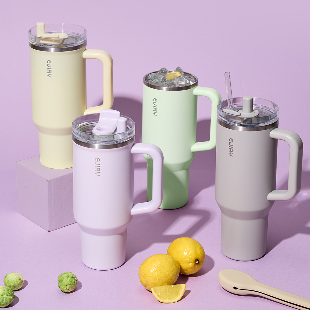에지리 볼트 빨대 텀블러 (세척솔 포함) 900ml, 바이올렛, 1개 - 상세 이미지 2