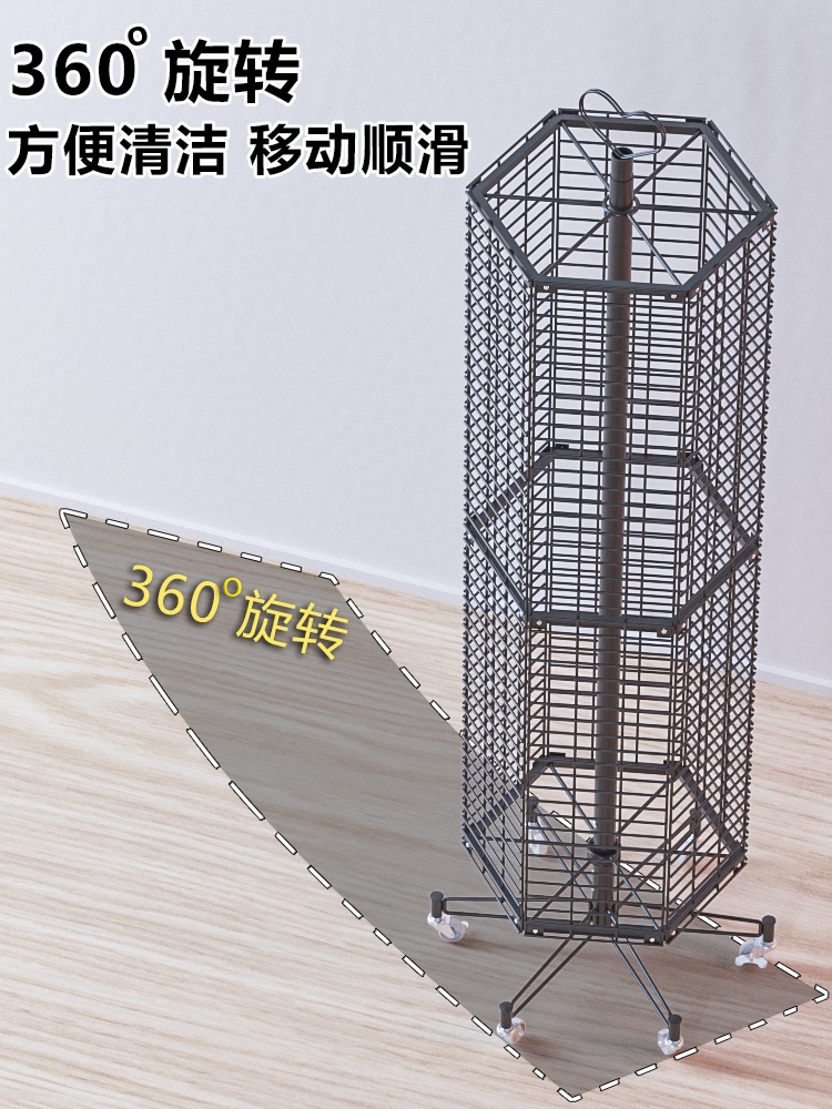 회전진열대 가게 악세사리 매장 진열대 양말 선반 스카프 전시대 - 상세 이미지 4