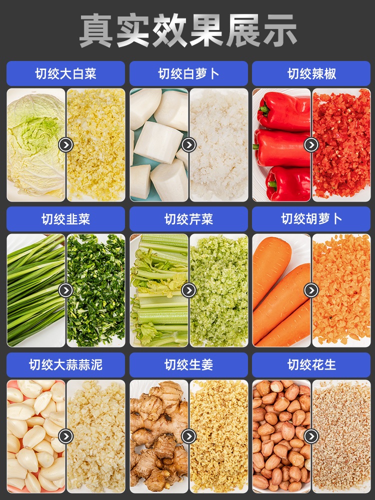 상업용 야채 믹서 업소용 마늘 블랜더 가루 양념 분쇄기 분쇄 다지기 - 상세 이미지 5